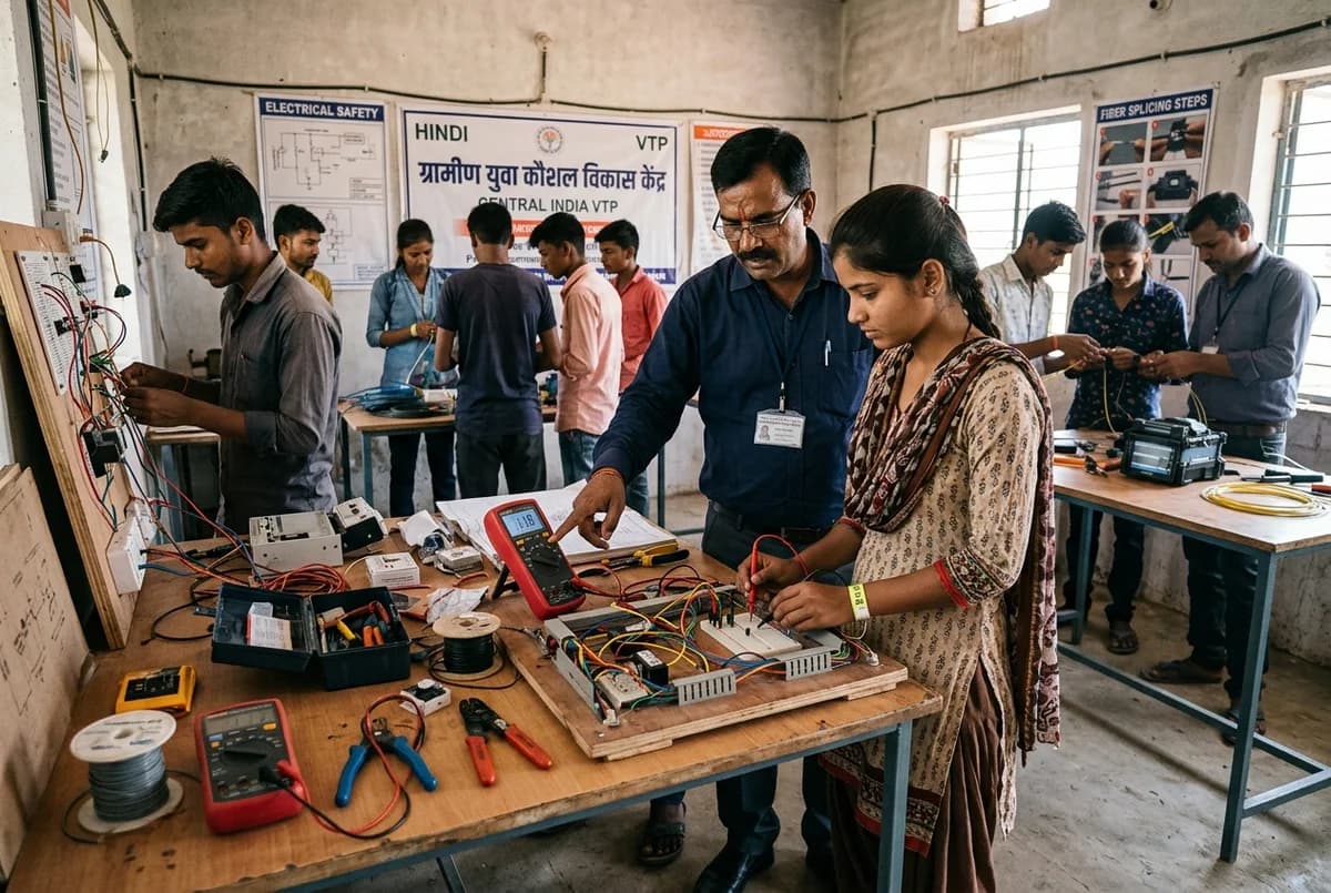 Rural youth vocational skill development in electrical and telecom cabling